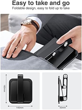 Revolutionize Your Workspace with the elitehood Aluminum i Pad Stand – Ultra-Stable, Adjustable Tablet Holder for Home & Office, Compatible with i Pad Pro 12.9, i Pad Air, Mini 6/5/4/3 in Sleek Black – Enhance Comfort & Productivity Effortlessly