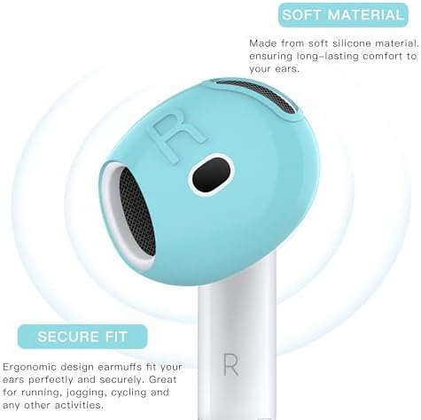 Revolutionary Silicone Ear Tips for Apple Air Pods 4 – Auyuiiy Sport Grip Enhancements with Superior Sound Isolation, 3 Pairs of Comfort-Driven Stability Accessories for Active Lifestyles