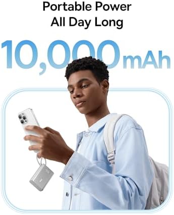 Baseus Picogo 10000 m Ah Portable Charger – 45 W Fast Charging Power Bank with Built-in USB-C Cable, Ideal for i Phone 16/15/14/13, Samsung S22/S21, Google Devices & i Pad – Ultimate Multi-Device External Battery with Enhanced Speed and Compatibility for On-the-Go Power Needs