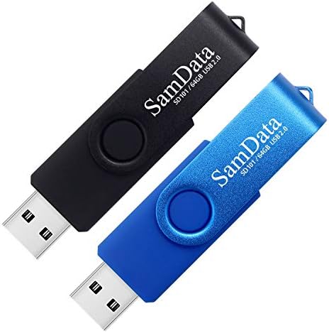 Maximize Your Storage with 128 GB USB Flash Drives 2 Pack – High-Speed Thumb Drives with LED Indicator for Effortless Data Backup and Transfer (Black) Ideal for Windows and Mac Compatibility