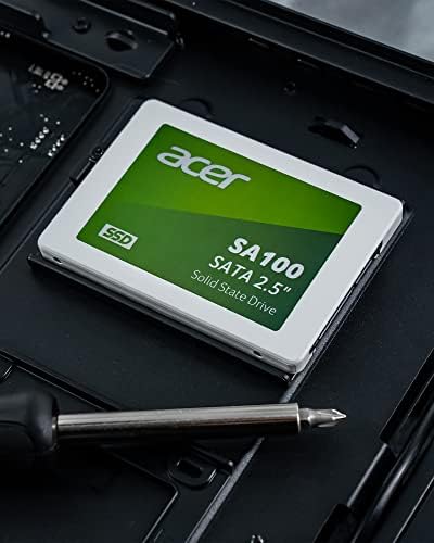 Acer SA100 960 GB SATA III Internal SSD – Achieve Blazing 560 MB/s Read Speeds with Advanced 3 D NAND Technology for Ultimate Durability, Ideal for Gamers and Creative Professionals Seeking Exceptional Storage Solutions!