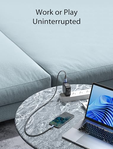 ULTIMATE 3 FT USB C to USB A Charging Cable – PD 100 W Fast Charge for Kindle & Android Devices – Versatile Multi-Device Compatibility with High-Speed Data Transfer – Durable & Portable Design for Everyday Use