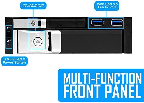 Kingwin Universal Hot Swap Mobile Rack for 2.5” & 3.5” SSD/HDD – Effortless Internal Tray-Less SATA Hard Drive Backplane Enclosure with 6 Gbps Support for SATA I/II/III & SAS I/II – Ultimate Flexibility and Enhanced Data Transfer Speed for Efficient Storage Management