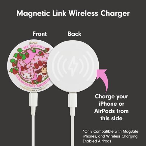 Sonix x Sanrio Hello Kitty & Care Bears Magnetic Mag Safe Charger for i Phone 12-16 Series | 6.5 ft USB-C Fast Wireless Charging Cable | Stylish, Playful, and Efficient Power Solution for Your Device