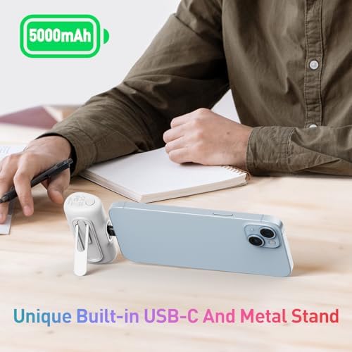 i WALK 5000 m Ah Portable Charger for i Phone 15 & 16 Series – 20 W PD Fast Charging USB-C Power Bank with LED Battery Indicator – Lightweight, High-Capacity Power Bank Compatible with i Phone 15 Plus, 15 Pro, 15 Pro Max & Samsung Devices – Ultimate Travel Companion for On-the-Go Charging