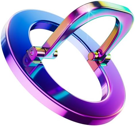 Glitter Silver Magsafe Ring Holder by SUPERONE – Magnetic Phone Grip & Adjustable Stand for i Phone 16/15/14/13/12 Series – Premium Compatibility & Secure Hold for Effortless Use and Stylish Protection