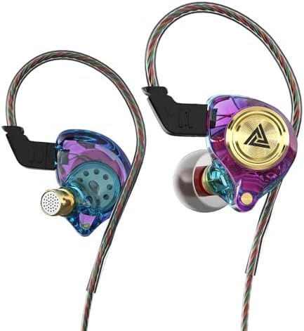 Premium Dual Pack Wired Gaming Earbuds – High-Fidelity In-Ear Monitors with 10 mm Dynamic Drivers for Rich Deep Bass, Advanced Noise-Canceling Technology, Ideal for Gaming & Remote Conferencing, Stylish Black & Purple Design, Versatile Compatibility Across Devices