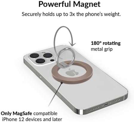 Transform Your i Phone 16, 15, 14, 13, 12 with VELVET CAVIAR’s Amethyst Purple Leopard Mag Safe-Compatible Grip – Stylish Magnetic Ring Holder & Adjustable Stand for Effortless Hands-Free Viewing, Secure Texting, and Enhanced Usability – Elevate Your Mobile Experience with Durable, Lightweight, and Customizable Accessory