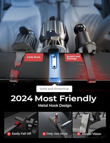 LISEN Mag Safe Car Mount Charger for i Phone 16 – 15 W Fast Wireless Charging Magnetic Phone Holder for Secure Vent Installation, Compatible with i Phone 16, 15 Pro Max & All Mag Safe Devices – Ultimate Hands-Free Convenience & Enhanced Driving Safety