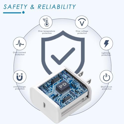 Rapid Charge Bundle: 3-Pack 6 FT USB-C to Lightning Cables for i Phone – Ultra-Fast Charging Compatibility with i Phone 14 Pro Max, 14 Plus, 13, 12 Mini, 11, 10, XS, SE – Durable & Convenient Charging Solution for Home, Office, and Travel