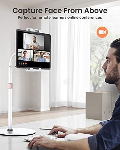 Versatile Adjustable Tablet Stand by LISEN – Ergonomic Holder for 4.7-13” Devices with Thick Cases – Hands-Free Viewing Solution for Home & Office – Lightweight, Portable Design with Durable Non-Slip Base for Enhanced Comfort & Stability