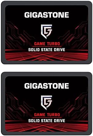 Upgrade Your Laptop or PS4 with Gigastone SATA SSD 128 GB 2-Pack – Lightning-Fast 510 MB/s 2.5″ Internal Solid State Drives for Unmatched Performance and Reliability, Perfect for Gaming and Everyday Tasks