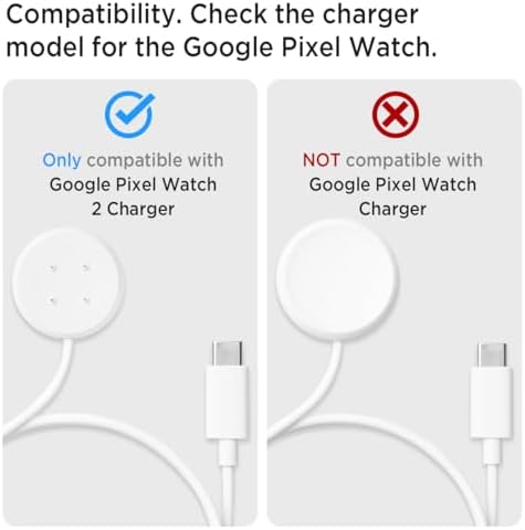 Elevate Your Charging Routine with Miimall’s Premium Non-Slip Silicone Dock for Google Pixel Watch 2 – Ingenious Cable Management, Quick-Power Solution, and Stylish Design for Effortless Access and Enhanced Aesthetics (White)