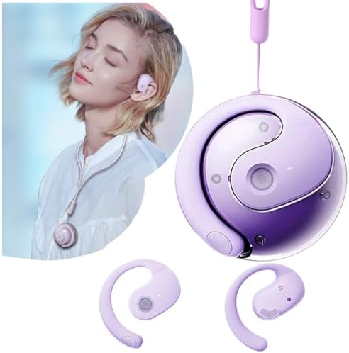 Open-Ear Bluetooth 5.4 Earphones – OWS Active Lifestyle Headset with Hi-Fi Stereo Sound, Noise-Cancelling Features, Ultra-Lightweight Design, and Portable Convenience for Running, Workouts, and Everyday Use (Black) – Your Ideal Companion for Audio Freedom and Enhanced Connectivity