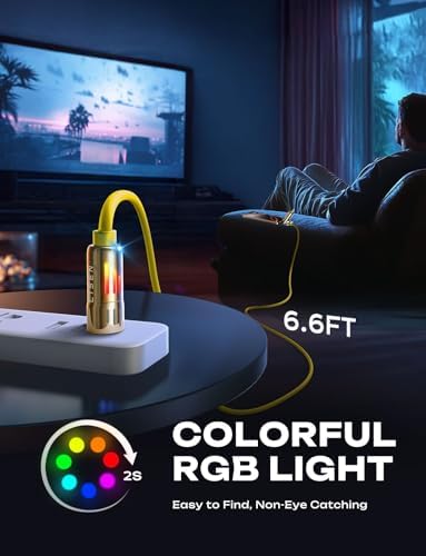 LISEN 240 W 4-in-1 USB C to Lightning Charging Cable – 10 FT Heavy-Duty Multi-Device Charger with LED Indicator for i Phone 16/15/14 Pro, Mac Book, i Pad, Samsung S25 & Nintendo Switch – Ultimate Flexibility and Fast Power Delivery