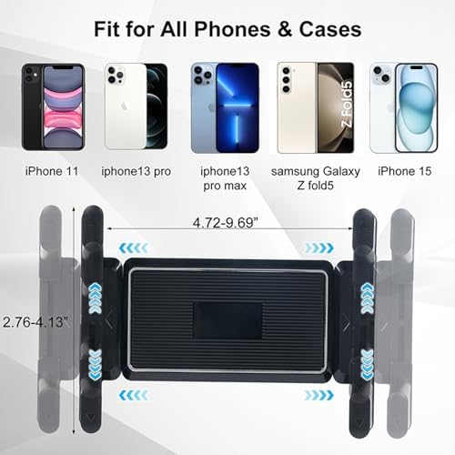 Transform Your Driving Experience with the 360° Rotatable Car Phone Mount – Innovative Rear View Mirror Holder for i Phone, i Pad, Samsung Z Fold & All Foldable Devices – Effortless Installation, Unmatched Stability, and Multifunctional Design for Ultimate Road Convenience