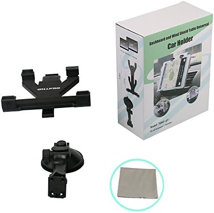 OHLPRO 360° Adjustable Tablet Holder for Car – Versatile Suction Cup Mount for 7″-13″ i Pad and Tablets – Sturdy Arm Clip for Optimal Viewing – Enhanced Compatibility for Windshield & Truck Vent Use – Perfect for Navigation & Entertainment During Road Trips – Durable and Easy to Clean Design
