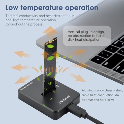 Revamp Your Data Storage with ELUTENG M.2 NVMe & SATA to USB C Docking Station – Ultra-Fast 10 Gbps Dual Protocol Adapter for M Key & B+M Key SSDs (Supports 2280, 2260, 2242, 2230) – Includes 2 in 1 Cable for Enhanced Connectivity and Portability – Perfect for Professionals and Tech Enthusiasts Seeking Seamless File Transfers and Reliable Storage Solutions