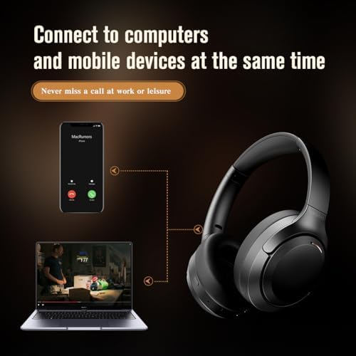 Discover Ultimate Sound Freedom with MANAYO’s Active Noise Cancelling Bluetooth Over-Ear Headphones – 150 Hours of Uninterrupted Playtime, Foldable Convenience, and Next-Gen Bluetooth 5.3 for Superior Sound Quality and Connectivity. Perfect for Music Lovers and Audiophiles Alike!