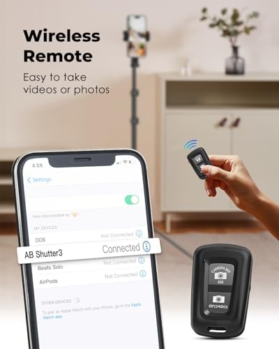 Viozon 67” Adjustable Aluminum Tablet Floor Stand – Ultimate Tripod for Video Recording & Photography, Compatible with 3.5-13” Devices, i Pad Pro & i Phone 15 – Versatile, Portable & User-Friendly Solution for Seamless Content Creation