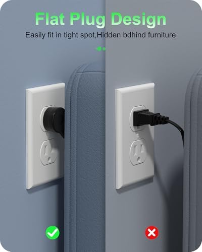 Ultimate 7-in-1 Power Strip with 65 W Ga N Technology | Flat Plug Design for Space-Saving | 3 USB-C & 2 USB-A Ports for Rapid Charging | 2500 W AC Outlet for Home, Office, College & Travel | Versatile Surge Protector for All Devices