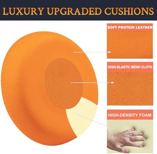 Upgrade Your Jabra Evolve 75 Experience with SOULWIT Replacement Earpads – Luxurious Soft Protein Leather and High-Density Noise Isolation Foam in Elegant Burgundy – Engineered for Maximum Comfort and Superior Sound Clarity