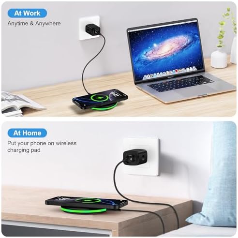 15 W Fast Wireless Charger Pad for Google Pixel & Samsung Galaxy Devices – High-Efficiency Charging Station with QC Adapter for Optimal Performance – Compatible with Pixel 9, 8, 7, Galaxy S25, S24, S23, S22, S21, and i Phone 16 Series – Enhanced Safety Features & Case-Friendly Design – Ideal for Home or Office Use – Experience 1.8 X Faster Charging Speed with Smart Chip Protection – Sleek, Portable, and Reliable for All Your Charging Needs – Includes 18 W QC3.0 Wall Adapter and Type-C Charging Cable for Immediate Use – Say Goodbye to Cords with This Versatile Wireless Charging Solution