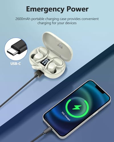 Transform Your Audio Experience with Cutting-Edge Bluetooth 5.4 Wireless Earbuds – Hi-Fi Stereo Sound with Advanced ENC Noise Cancellation – IP7 Waterproof for Ultimate Durability – 68-Hour Battery Life with Dual LED Display for Real-Time Monitoring – Perfect for Active Lifestyles and Everyday Connectivity