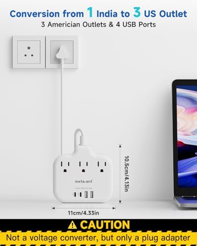 Ultimate Universal Travel Plug Adapter with PD30 W Fast Charging Hub – 3 Multi-Port Connectivity for International Travel, Featuring Dual USB-C & USB-A Outputs, 3 ft Extension Cord for Effortless Power in EU, US, UK, France & Spain – Perfect Solution for Global Adventurers Seeking Reliable Charging Options