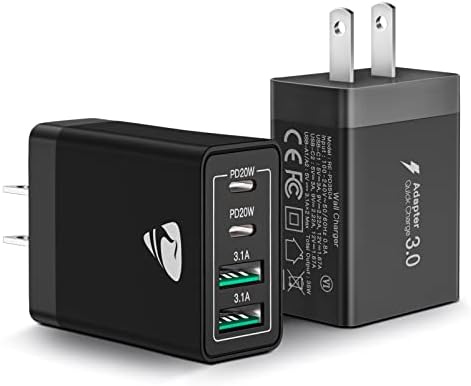 Aiminu 40 W 4-Port USB C Wall Charger Block 3-Pack – Efficient PD Fast Charging Solution for i Phone 15/14/13/12/11/Pro Max, i Pad & Android Devices – Ideal for Home, Travel, and Multi-Device Power Needs