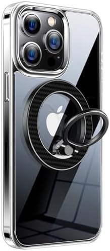 Chic Glitter Magnetic Phone Ring Holder for Mag Safe – Stylish Finger Grip Stand for i Phone, Kindle & Smartphones, Enhanced Stability with Versatile Compatibility for Pop Sockets – Elevate Your Daily Mobile Experience with Glamour and Functionality