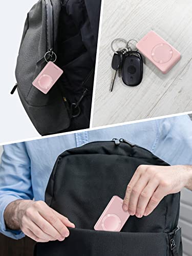 LVFAN 4000 m Ah Wireless Magnetic Charger for Samsung Galaxy Watch 7 Ultra – Fast Charging Portable Power Bank in Pink – Ultimate Compatibility & Stylish Convenience for Galaxy Watch Series 6 Classic, 5 Pro, 4, 3, Active 2/1, Gear S4/3