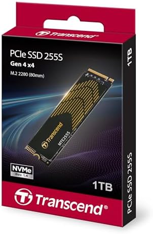 Elevate Your Computing Experience with the Transcend 256 GB M.2 2280 SSD – Achieve Lightning-Fast Speeds of Up to 1,600 MB/s for Seamless Gaming and Multitasking, Featuring PCIe NVMe Gen3 x4 Compatibility, 3 D TLC NAND Technology for Enhanced Durability, and Intelligent LDPC Error Correction for Unmatched Data Integrity. Perfect Upgrade for Ultrabooks, Laptops, and Desktops!
