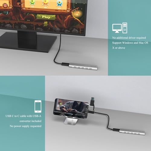 WAVLINK High-Performance Aluminum NVMe M.2 SSD Enclosure – Ultra-Fast 10 Gbps USB Type-C Adapter for 2230/2242/2260/2280 SSDs, Supports Up to 2 TB, UASP Enabled for Enhanced Data Transfer Efficiency and Versatile Device Compatibility with OTG Converter Included