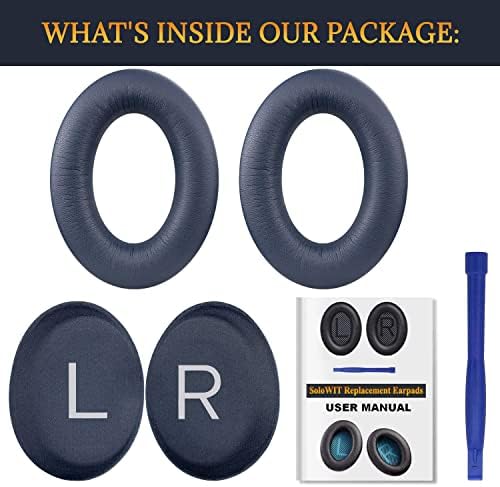 Transform Your Bose Quiet Comfort 45 & SE Headphones with Luxurious SOULWIT Replacement Earpads in Burgundy – Premium Soft Protein Leather Cushions for Unmatched Comfort and Superior Sound Isolation, Perfect for Long Listening Sessions and Easy Installation