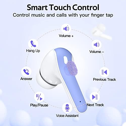 TAGRY True Wireless Bluetooth Earbuds – 60 Hours Playback with LED Battery Display, IPX5 Waterproof, Wireless Charging Case – Perfect for Sports, TV, Smartphones, and Laptops – Superior Sound Quality and Comfort for Active Lifestyles