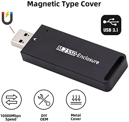 High-Performance CY USB 3.0 NVMe M-Key M.2 SSD Adapter with RTL9210 Chipset – Compact External Enclosure for Rapid Data Transfer and Enhanced Compatibility