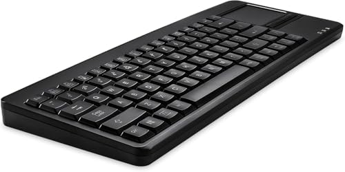 Revolutionize Your Workspace with the Perixx PERIBOARD-315 H Wired USB Backlit Keyboard – Integrated Touchpad & Dual USB Ports for Ultimate Efficiency in Black, Perfect for Windows Users