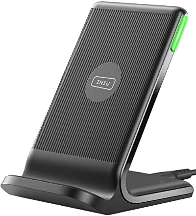 Ultimate INIU 15 W Wireless Charger – Qi-Certified Fast Charging Station with Sleep-Friendly Adaptive Light for i Phone 16/15/14/13 Pro, Samsung Galaxy S25/S24/S23, and More – Compact & Safe Power Hub for Home and Office Use