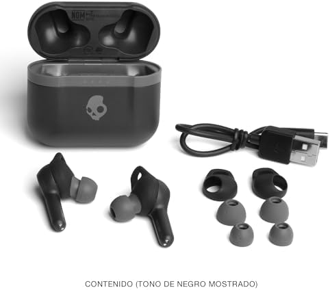 Skullcandy Indy Evo XT Wireless Earbuds – 30-Hour Battery Life, Sweat-Resistant, Bluetooth Connectivity for i Phone & Android – Sleek Black Design for Music, Calls & Active Lifestyles – Ultimate Comfort & Durability