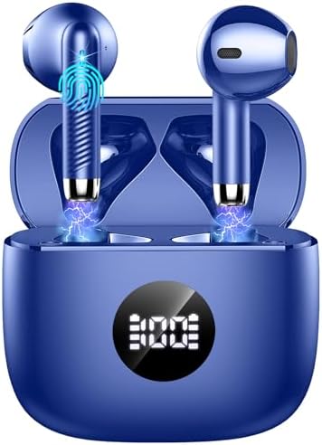 Elevate Your Audio Experience with Jxrev Wireless Earbuds: Advanced Bluetooth 5.4 Connectivity, Exceptional Active Noise Cancellation, and 40-Hour Battery Life – Perfect In-Ear Companion for Audiophiles and Busy Professionals Seeking Unmatched Sound Quality and Comfort