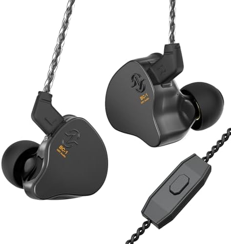 Transform Your Soundscape with CCZ Melody Hybrid Driver Wired Earbuds – Premium In-Ear Monitors Featuring High-Definition Microphone for Unmatched Call Clarity, Ergonomic Fit for Extended Comfort, and Versatile Device Compatibility – Ideal for Active Lifestyles and Conference Calls