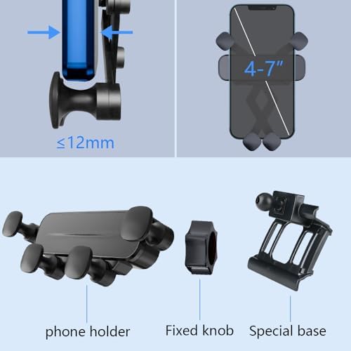 Kia Optima K5 Smartphone Holder Mount (2016-2020) – Premium 360-Degree Adjustable Car Phone Bracket for Enhanced Safety & Convenience, Effortless Tool-Free Installation, Durable Design for All Mobile Devices