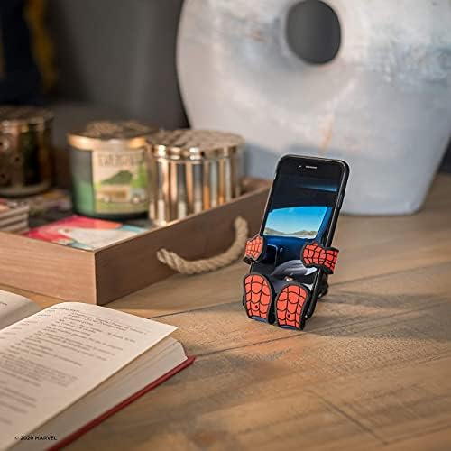 Marvel Spiderman Hug Buddy Adjustable Air Vent Smartphone Holder – Universal Car Mount for i Phone, Samsung Galaxy, LG & More – Secure & Stylish Phone Accessory for Safe Driving & Easy Navigation