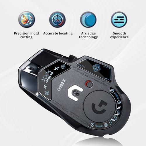 Transform Your Gameplay with immoenuc Glass Mouse Skates for Logitech G502 X Plus & Lightspeed – Ultra-Smooth, Durable Feet Pads for Enhanced Speed and Precision in Gaming Performance!