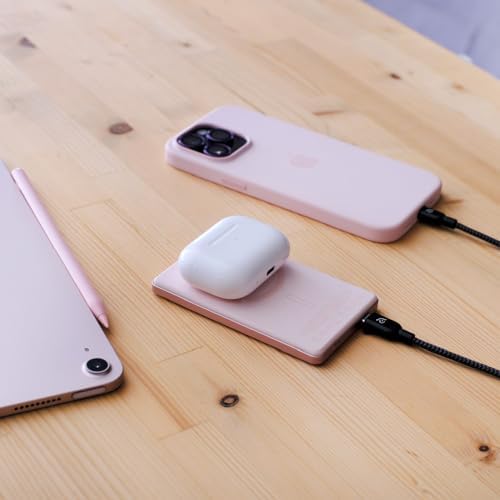 ADAM ELEMENTS Gravity C5 Magnetic Wireless Power Bank – Ultra-Fast Charging for i Phone 12-16 & Air Pods – Sleek Red Design, Effortless Magnetic Alignment, Lightweight & Portable Charging Solution for On-the-Go Users