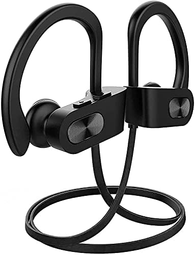 Redzoo V5.0 Bluetooth Sports Headphones – IPX7 Waterproof Wireless Earbuds with 16 Hours of Playtime, CVC 6.0 Noise Cancellation, and Bass+ HD Stereo Sound for Uninterrupted Gym and Running Sessions – Ergonomic In-Ear Design for Ultimate Comfort and Durability