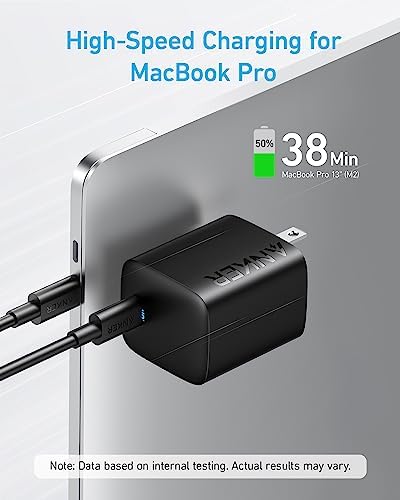Premium Anker 67 W USB-C 315 Wall Charger – Compact Foldable Fast Charger with PIQ 3.0 Technology for Mac Book Pro/Air, i Phone 15/14, i Pad, Galaxy, Pixel, and Air Pods – Ideal for Home and Travel Power Needs