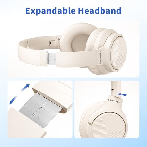 Versatile Over-Ear Wired Headphones with Integrated Microphone – Premium Sound Experience with Foldable Design and 4.9 ft Tangle-Free Nylon Cord – Perfect for Travel, Daily Use, and Multimedia Engagement (Black)