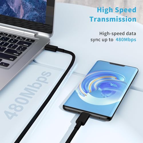 High-Speed 2-Pack USB C to USB C Charging Cable – 6 Foot Long, 60 W (3 A) Fast Charger for i Phone 16/15/Pro/Plus/Pro Max, i Pad Pro 12.9/11, i Pad Mini 6, i Pad Air 4/5 & Samsung Galaxy S23/22 – Durable, Tangle-Free, Versatile Design for Optimal Performance and Enhanced Compatibility